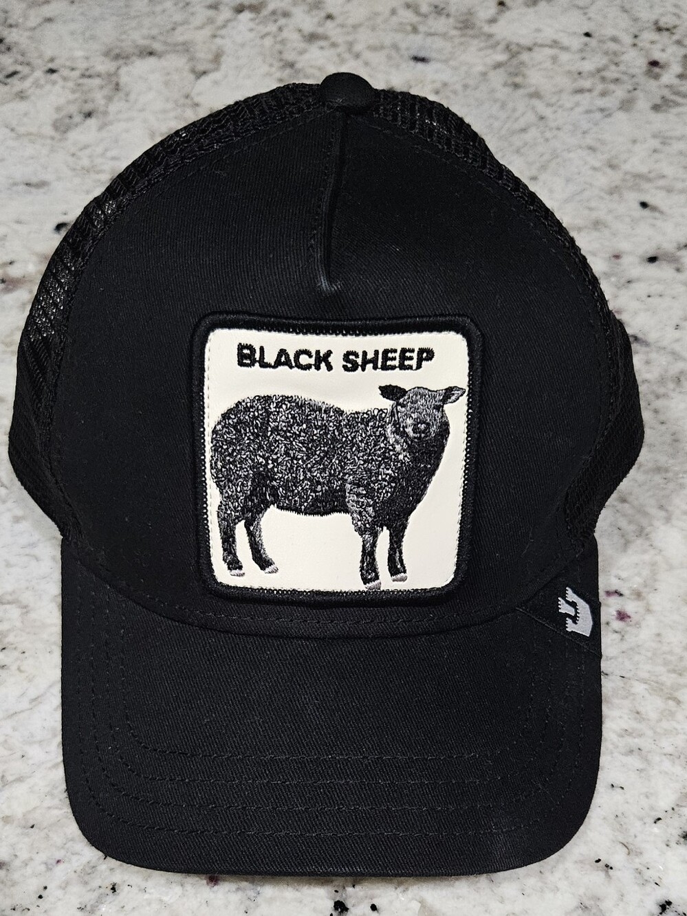 Goorin Bros Black Sheep Black Patch Trucker Hat